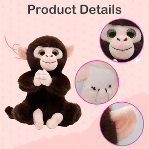 <span class=keywords><strong>Peluche</strong></span> <span class=keywords><strong>Scimmia</strong></span> con Braccia Lunghe, Morbido e Carino, <span class=keywords><strong>Scimmia</strong></span> Marrone Seduta in Preghiera, Giocattolo per Bambini, Regalo, Vendita all'Ingrosso - Product Image 3