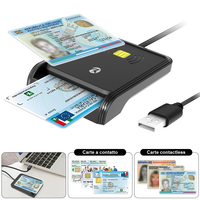 ZOWEETEK 2 en 1 Tarjeta de Control de Acceso Universal Lector de tarjetas NFC Lector RFID y Smart ATM CAC ID IC SIS Lector de tarjetas de crédito Escritor