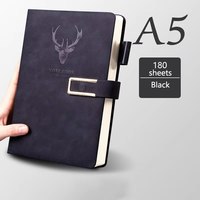 Carnet A5 en cuir véritable Journal personnalisable en vrac Journal d'affaires Cadeau pour les événements d'entreprise