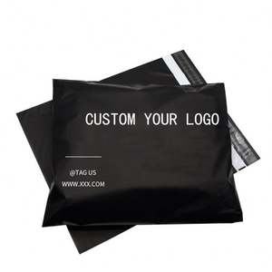 Custom Design Eco-Friendly Compostable Poly Biodegradable <b>Mailer</b> Black Matte Polymailer Plastic Shipping Envelope Poly Bags - Product Image 6