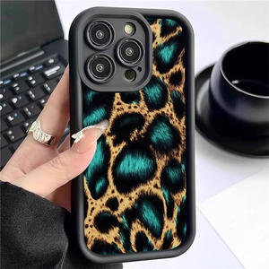 Coque de téléphone antichoc et étanche en TPU noir de luxe Beilika Blue Eye Leopard avec gaufrage pour 11 Pro Max – Vente en gros - Product Image 1
