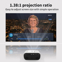 2025 nouveau projecteur de télévision numérique Portable projecteur LCD Mini LED HD MI AV DVBT2 projecteur de télévision numérique pas d'Internet requis pour regarder
