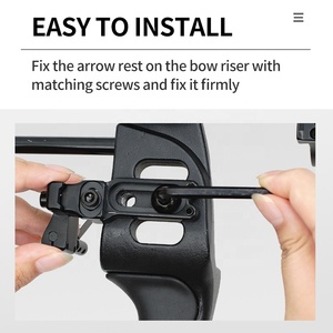 Soporte de Flecha de Acero <span class=keywords><strong>con</strong></span> 3 Cuchillas de Lanzamiento Reemplazables, Ajustable Vertical y Horizontal para Arco Recurvo y Compuesto, Venta al por Mayor - Product Image 5