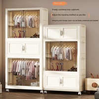 Armoire pliable en plastique pour enfants, sur mesure, pour usage domestique, 75 cm de large, pour le rangement des vêtements dans la chambre, multi-usages