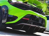 Kit de Carrocería con Parachoques Trasero de Fibra de Carbono Estilo 765LT, Difusor Trasero de Fibra de Carbono y Escape para McLaren 720S