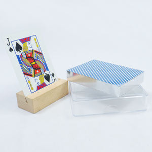 Jeu de cartes de Poker personnalisé avec bords argentés avec étuis en plastique dur - Product Image 4