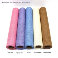 Rouleau de tissu en chanvre coloré, feuille de matériau textile, fournitures d'emballage floral, papier d'emballage pour bouquets, vente en gros pour fleuristes, cadeau