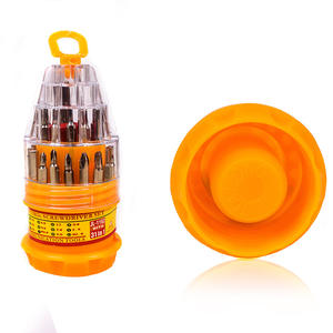 Juego de Destornilladores Combinados Manuales de Grado Industrial de 31 Piezas, Venta al por Mayor, con Mango de Plástico para Reparaciones - Product Image 1