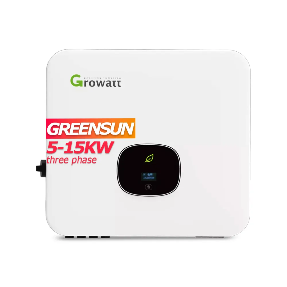 Grow 5kw 8kw 10kw no inversor solar da grade para o sistema de energia solar da casa