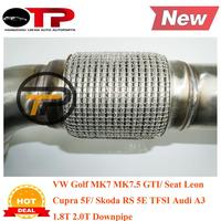 OTP Auspuffrohr Fallrohr für V W Golf MK7 MK7.5GT I/ Leon 3 Cupra/ Skoda RS 5E TFSI/ADI A3 1.8T 2.0T