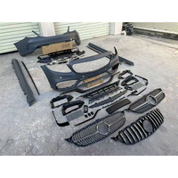 Kit carrosserie AMG inspiré de la course, style agressif, kit carrosserie complet C63 pour Mercedes Benz Classe C W205 2015-2021 berline