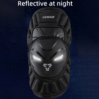 Protector de rodillas para motociclismo, protección ligera, resistente al desgaste y duradero, rodilleras reflectantes que garantizan la seguridad al conducir