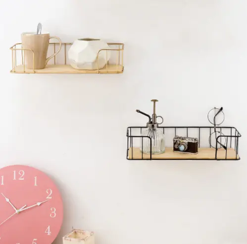 Nordic style simple home rack modern practical wall decoration rack