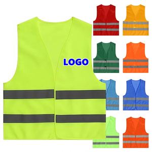 Chaleco de Seguridad Reflectante al por Mayor, Ropa de Trabajo de Seguridad, Chaleco Reflectante Personalizado con Logotipo, Portátil, Talla Grande - Product Image 1