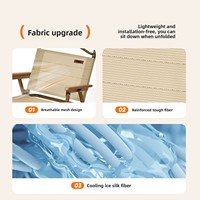 Chaise pliante d'extérieur en alliage d'aluminium, chaise Kermit, portable, pour la pêche, la plage, la salle à manger, le camping, la randonnée et le jardin