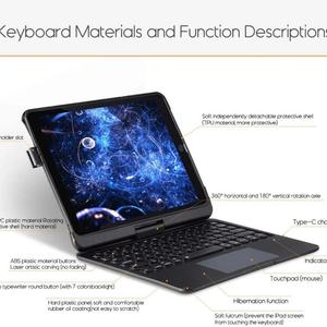 Funda con Teclado Táctil Retroiluminado Giratorio para iPad Pro 11, Air 4/5 10.9, 7ª, 8ª, 9ª, 10.2, Air 3 10.5, Pro 9.7, Teclado Árabe para iPad - Product Image 3