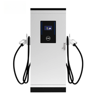 Station de recharge pour véhicules électriques NECS modèle 4003, nouvelle, 120 kW, commerciale, à poser au sol, chargeur rapide, 2 pistolets, interface CCS2, IP54, certifiée CE