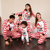 Tenues de Noël assorties en bambou écologique Hongbo pour bébés filles et garçons et ensembles familiaux pour adultes