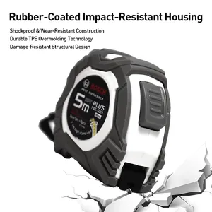 Ruban à mesurer <span class=keywords><strong>Bosch</strong></span> rétractable, règle souple en acier inoxydable, <span class=keywords><strong>outils</strong></span> de mesure pour le bricolage, ruban à mesurer en acier portable 5M - Product Image 4
