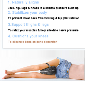 Cojín de soporte de rodilla de espuma viscoelástica en forma de corazón, técnica de punto, alivio del dolor de piernas, almohada Lumbar - Product Image 2