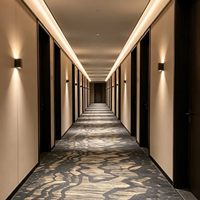 Tapis de passage en polyester pour hôtel, antidérapant, personnalisable avec images, échantillon de couleur gratuit, pour revendeurs en gros régionaux, fournitures FF&E hôtelières