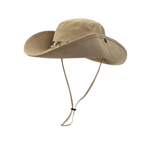 Billi Zilly Sombrero de ala ancha color caqui, protección solar, para senderismo al aire libre, camping, adulto, unisex, transpirable, resistente al viento - Product Image 5