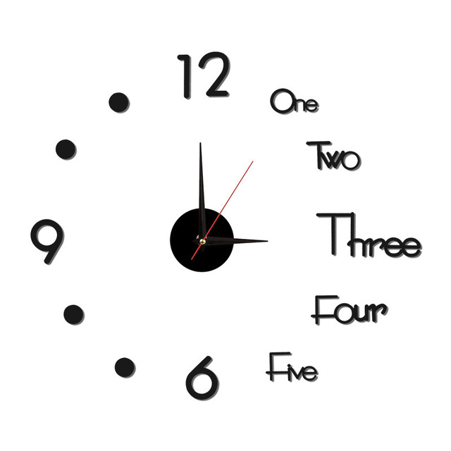 Creative DIY Electric Digital Hanging Silent Wood Large 3D Decorative Modern Wall Clock for Home Living Room