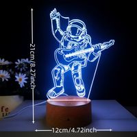Décoration murale Anime, décoration de chambre Anime, lampe de nuit alimentée par USB, design d'animaux mignons de dessin animé, commande tactile