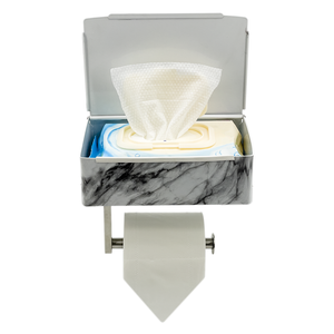 <span class=keywords><strong>Porta</strong></span> carta igienica in rotolo di carta igienica autoadesiva moderna color marmo <span class=keywords><strong>con</strong></span> ripiano per telefono e scatola portaoggetti <span class=keywords><strong>porta</strong></span> <span class=keywords><strong>salviette</strong></span> - Product Image 2