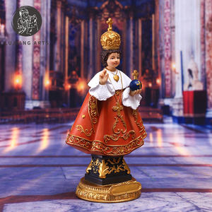 8 pouces Catholique Infant Jésus de <span class=keywords><strong>Prague</strong></span> Statue Résine Jésus Sculpture Décoration Infantile Jésus de <span class=keywords><strong>Prague</strong></span> Figurine Cadeau Religieux - Product Image 3