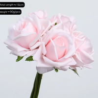Luxe tactiele hydraterende rozen zijden kunstbloemen voor thuis, woonkamer, bruidsboeket, bloemstukken voor hotels.