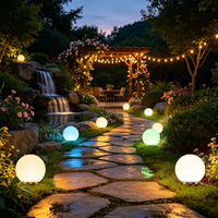 Lampe globe LED RGB rotomoulée, lumière décorative multicolore étanche IP65