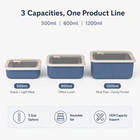 Fournisseur d'articles de cuisine, boîte à lunch pour enfants, boîte à lunch en acier inoxydable 304, paroi simple, ensemble de boîtes à lunch de haute qualité, contenants alimentaires