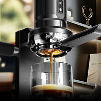 Machine à expresso portable HiBREW H4C MAX, 20 bars, cafetière sans fil avec porte-filtre sans fond de 58 mm et support en métal