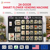 Máquina Expendedora Refrigerada Inteligente JFP de 24 Compartimentos para Flores, con Control Remoto por Aplicación y Pago por Código QR para Centros Comerciales