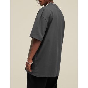 2025 hommes T-Shirts surdimensionné coton à manches courtes t-shirts poids lourd basique plaine unisexe Design grande taille T-Shirt hommes - Product Image 1