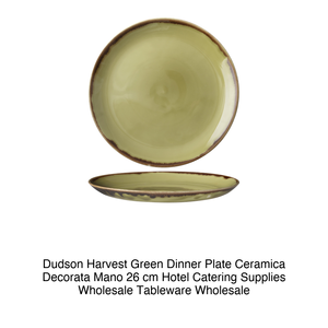 Plato de Cena Verde Dudson Harvest, Decorado a Mano, Cerámica, 26 cm, Suministros para Hostelería, Vajilla al por Mayor - Product Image 2