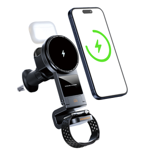Support magnétique sans fil multifonctionnel en métal 3-en-1 pour téléphone, montre et écouteurs, compatible avec grille d'aération de voiture, 15W, modèle 2026, le plus vendu - Product Image 1
