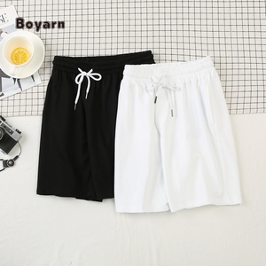 Boyarn 5XL surdimensionné décontracté couleur unie basique poche Shorts été plage pantalon hommes décontracté course sport droit Shorts - Product Image 6
