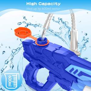 Pistolets à eau de grande capacité 600ML pour enfants-<span class=keywords><strong>Piscine</strong></span> d'été et plage Jouets de combat d'eau en plein air avec de puissants pistolets à eau - Product Image 2
