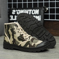 Fabricant printemps nouvelles chaussures montantes décontractées en toile pour hommes chaussures de sport de randonnée en plein air à la mode pour hommes