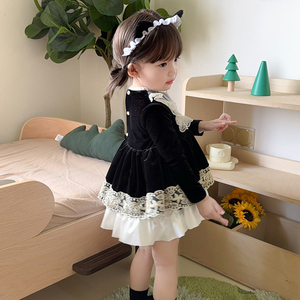 Black Velvet Baby Dress - Elegant & Stylish Clothing