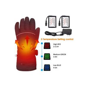 Electrics-Waterproof Winter Hand-Warmer Touchscreen 7.4V-Electric <b>Rechargeable</b>-<b>Heating</b> Snowboarding Skiing-Running Ski <b>Gloves</b> - Product Image 1
