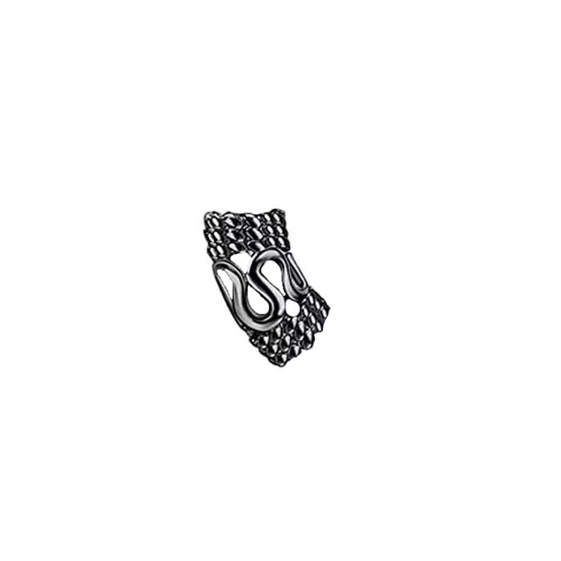 Bague dragon noire