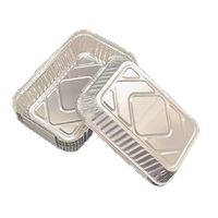 Plateau de chauffe-plat jetable en aluminium avec couvercle plat pour traiteurs utile pour la cuisson pour le service d'emballage alimentaire