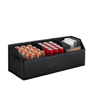 Organizador de almacenamiento de coche de cuero de primera calidad, Cierre magnético, caja de almacenamiento plegable para maletero con servicio de logotipo personalizado - Product Image 6