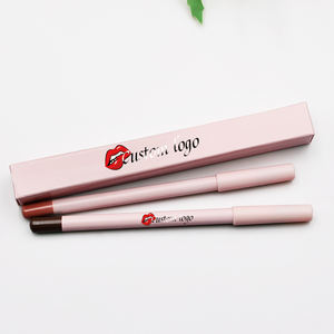 Vente en <span class=keywords><strong>gros</strong></span> de <span class=keywords><strong>crayon</strong></span> à lèvres à haute teneur en pigment, <span class=keywords><strong>crayon</strong></span> de <span class=keywords><strong>maquillage</strong></span> en bois végétalien imperméable de longue durée brun foncé minéral naturel - Product Image 2