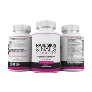 OEM ODM-Tabletas orgánicas para el crecimiento del cabello, pastillas para uñas de piel con varias vitaminas, <span class=keywords><strong>Zinc</strong></span>, biotina, colágeno masticable para el crecimiento del cabello, uñas saludables para la piel - Product Image 1