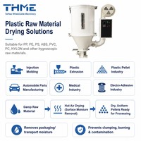 Séchoir à trémie pour résine plastique industrielle 12-100 kg avec contrôleur de température numérique pour ligne de moulage par injection et extrusion