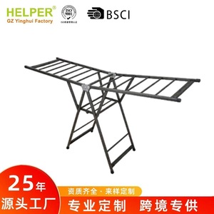 Séchoir à linge autoportant pliable et mobile Helper en forme d'aile, 1,8 m, gris - Product Image 5